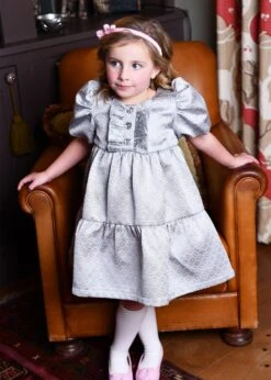 Charmaine Jacquard Dress Platinum -Angels Face Negozio Charmaine Dress Platinum Lifestyle 1