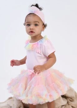 Clementine Rainbow Baby Set Pale Pink -Angels Face Negozio Clementine Babygrow Pale Pink Lifestyle 2