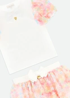 Confetti Top And Skirt Set Snowdrop/Mult 8 Confetti Top And Skirt Set Snowdrop/Mult -Angels Face Negozio Confetti Set Multi Detail