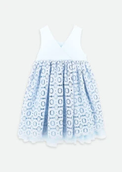 Corella Lace Dress Pale Blue -Angels Face Negozio Corella Dress Blue Back