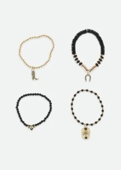 Cowgirl Bracelet Set Black