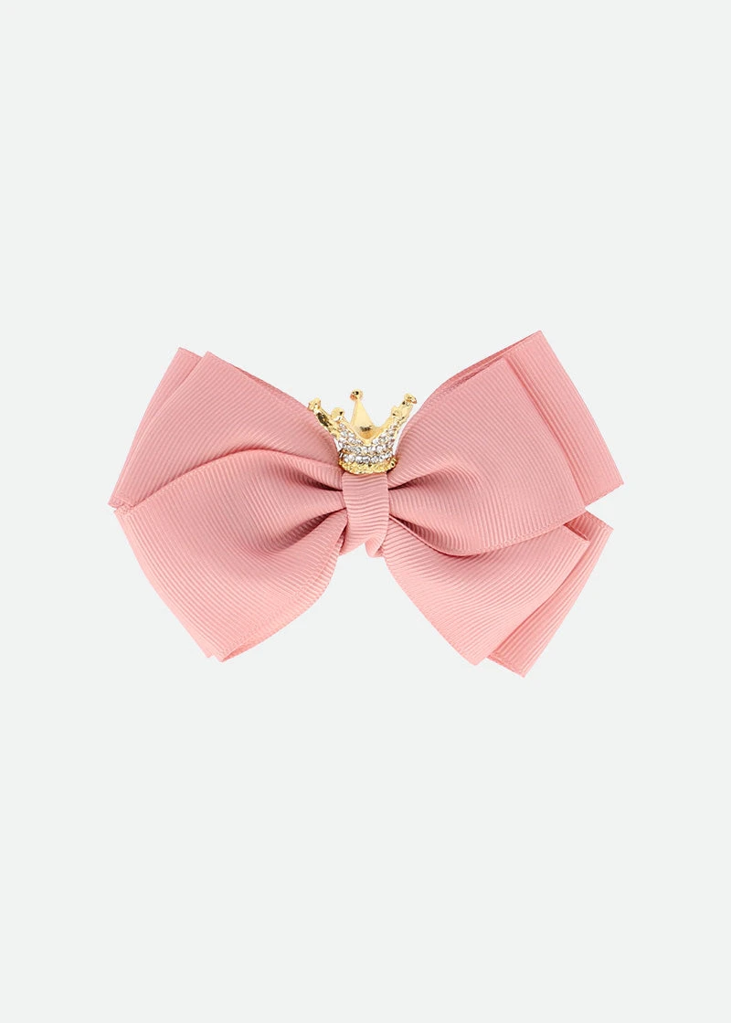 Crown Big Bow Blush Pink 3 Crown Big Bow Blush Pink