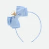 Crown Headband Baby Blue 1 Crown Headband Baby Blue -Angels Face Negozio Crown Headband Pale Blue Flat Front