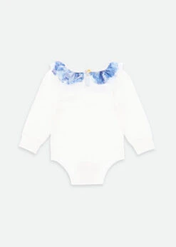 Cutie Blue Flower L/S Babygrow Snowdrop -Angels Face Negozio Cutie Babygrow Blue Back