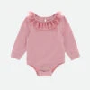 Cutie L/S Babygrow Tea Rose -Angels Face Negozio Cutie Babygrow Tearose Front