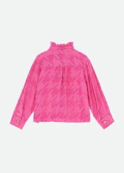 Dana Houndstooth Blouse Pop Pink -Angels Face Negozio Dana Shirt Pop Pink Back abe29d73 dccc 4361 a2c0 cbe2f183cebf