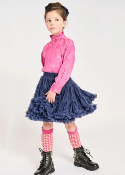 Dana Houndstooth Blouse Pop Pink -Angels Face Negozio Dana Shirt Pop Pink Lifestyle 1