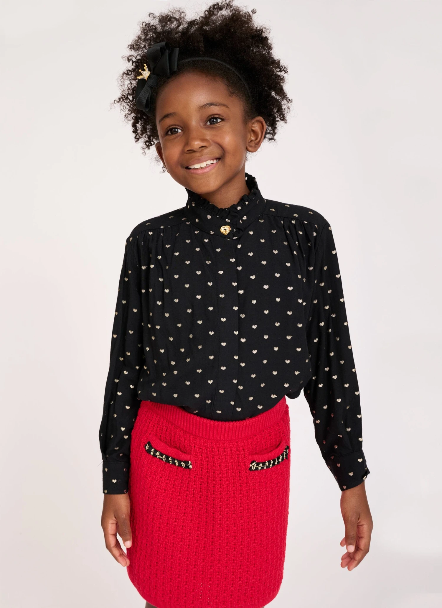 Dana Heart Blouse Black 4 Dana Heart Blouse Black - immagine 2