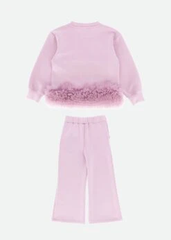 Deonne Tulle Trim Top And Jogger Set Lilac -Angels Face Negozio Deonne Tracksuit Lilac Back