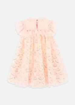 Dominique Sequin Dress Peach -Angels Face Negozio Dominique Dress PalePink Back