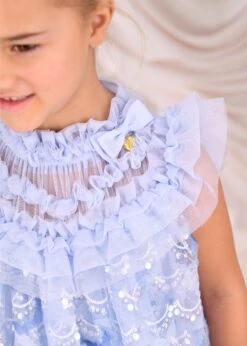 Dominique Sequin Dress Pale Blue -Angels Face Negozio Dominique Dress Blue Lifestyle 1