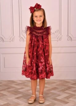 Dominique Flower Embroidery Dress Burgundy -Angels Face Negozio Dominique Dress Burgundy Lifestyle a060fddc 57c0 4a7c 8347 4b4e4a2f6413