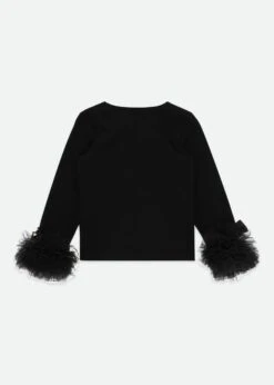Dua Tulle Cuff Top Black -Angels Face Negozio Dua Top Black Back