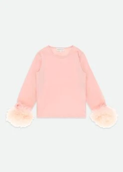 Dua Tulle Cuff Top Blush Pink