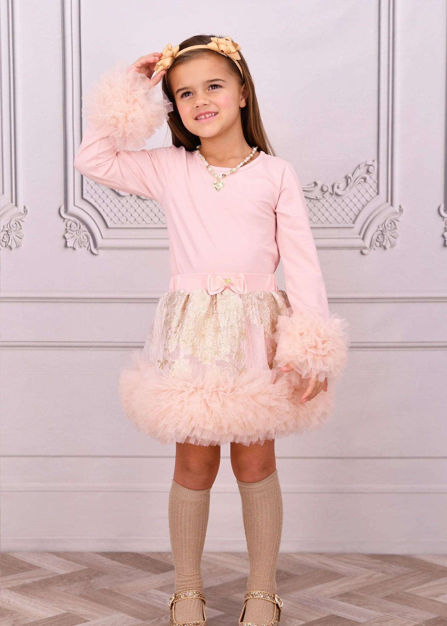 Dua Tulle Cuff Top Blush Pink 4 Dua Tulle Cuff Top Blush Pink - immagine 2