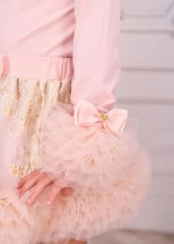 Dua Tulle Cuff Top Blush Pink 8 Dua Tulle Cuff Top Blush Pink -Angels Face Negozio Dua Top Blush Pink Lifestyle 1