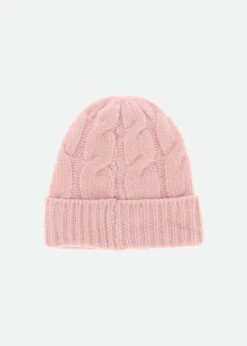 Echo Cable Hat Pink 9 Echo Cable Hat Pink -Angels Face Negozio Echo Hat Pink Back