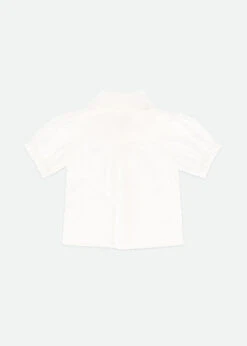 Edie S/S Blouse White 11 Edie S/S Blouse White -Angels Face Negozio Edie Snowdrop Back