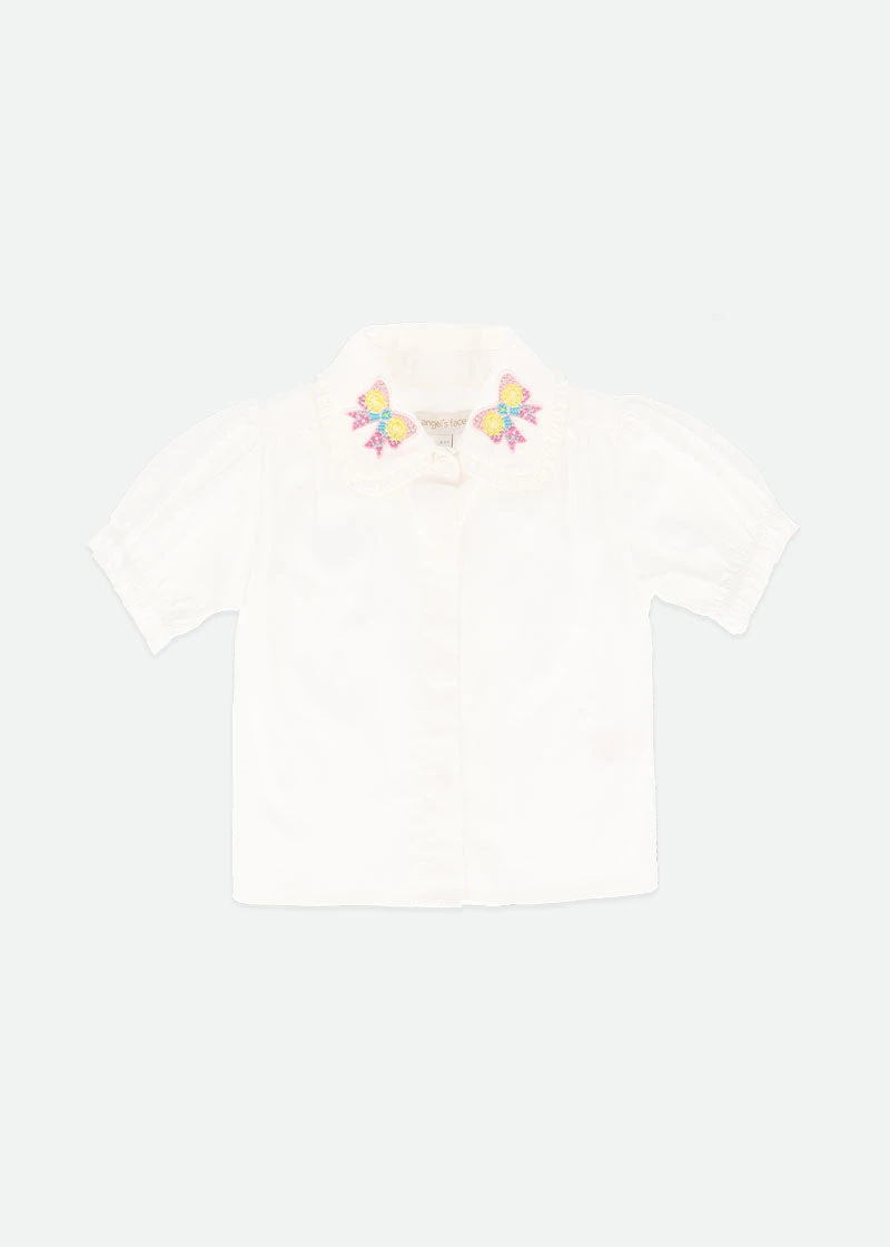 Edie S/S Blouse White 3 Edie S/S Blouse White