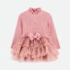 Elin Baby Tulle Dress Tea Rose -Angels Face Negozio Elin Dress Baby Tearose Front