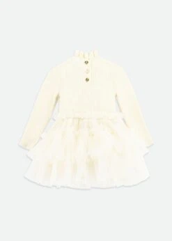 Elin Baby Tulle Dress Vanilla -Angels Face Negozio Elin Dress Baby Vanilla Back