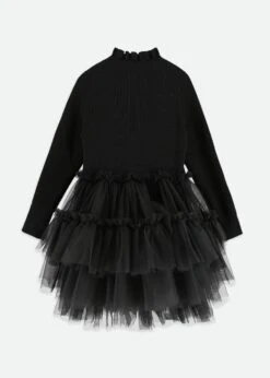 Elin Tulle Dress Black 13 Elin Tulle Dress Black -Angels Face Negozio Elin Dress Black Back