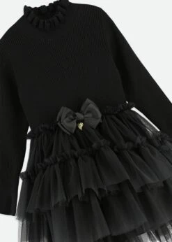 Elin Tulle Dress Black 12 Elin Tulle Dress Black -Angels Face Negozio Elin Dress Black Detail