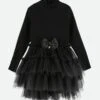 Elin Tulle Dress Black -Angels Face Negozio Elin Dress Black Front