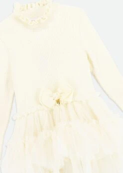 Elin Tulle Dress Vanilla -Angels Face Negozio Elin Dress Vanilla Detail
