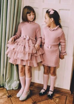 Elin Tulle Dress Tea Rose -Angels Face Negozio Elin Dress Tea Rose Campaign