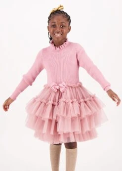 Elin Tulle Dress Tea Rose -Angels Face Negozio Elin Dress Tea Rose Lifestyle 2