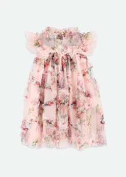 Elle Floral Tulle Dress Pale Pink 9 Elle Floral Tulle Dress Pale Pink -Angels Face Negozio Ellie Dress Peach Back