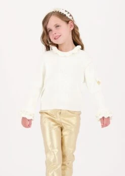 Elma Ribbed Jumper Vanilla -Angels Face Negozio Elma Jumper Vanilla Lifestyle 1