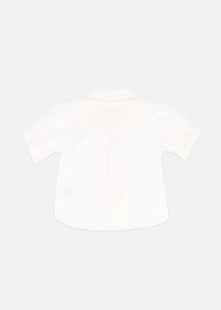 Elouise Sslv Blouse White Pink 11 Elouise Sslv Blouse White Pink -Angels Face Negozio Elouise Snowdrop Pink Back