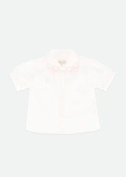 Elouise Sslv Blouse White Pink