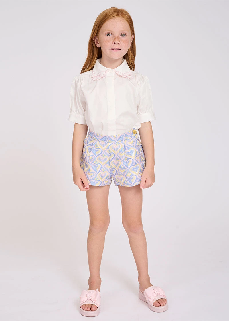 Elouise Sslv Blouse White Pink 5 Elouise Sslv Blouse White Pink - immagine 3