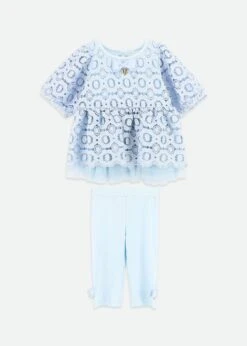 El Paso Top And Short Set Pale Blue