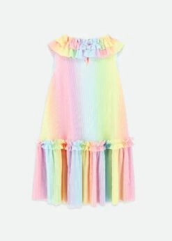 Ember Pleated Dress Rainbow -Angels Face Negozio Ember Dress Rainbow Back