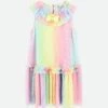 Ember Pleated Dress Rainbow