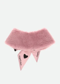 Emerline Faux Fur Collar Tea Rose -Angels Face Negozio Emerline Collar Tea Rose Back