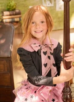 Emerline Faux Fur Collar Tea Rose -Angels Face Negozio Emerline Collar Tea Rose Campaign 1