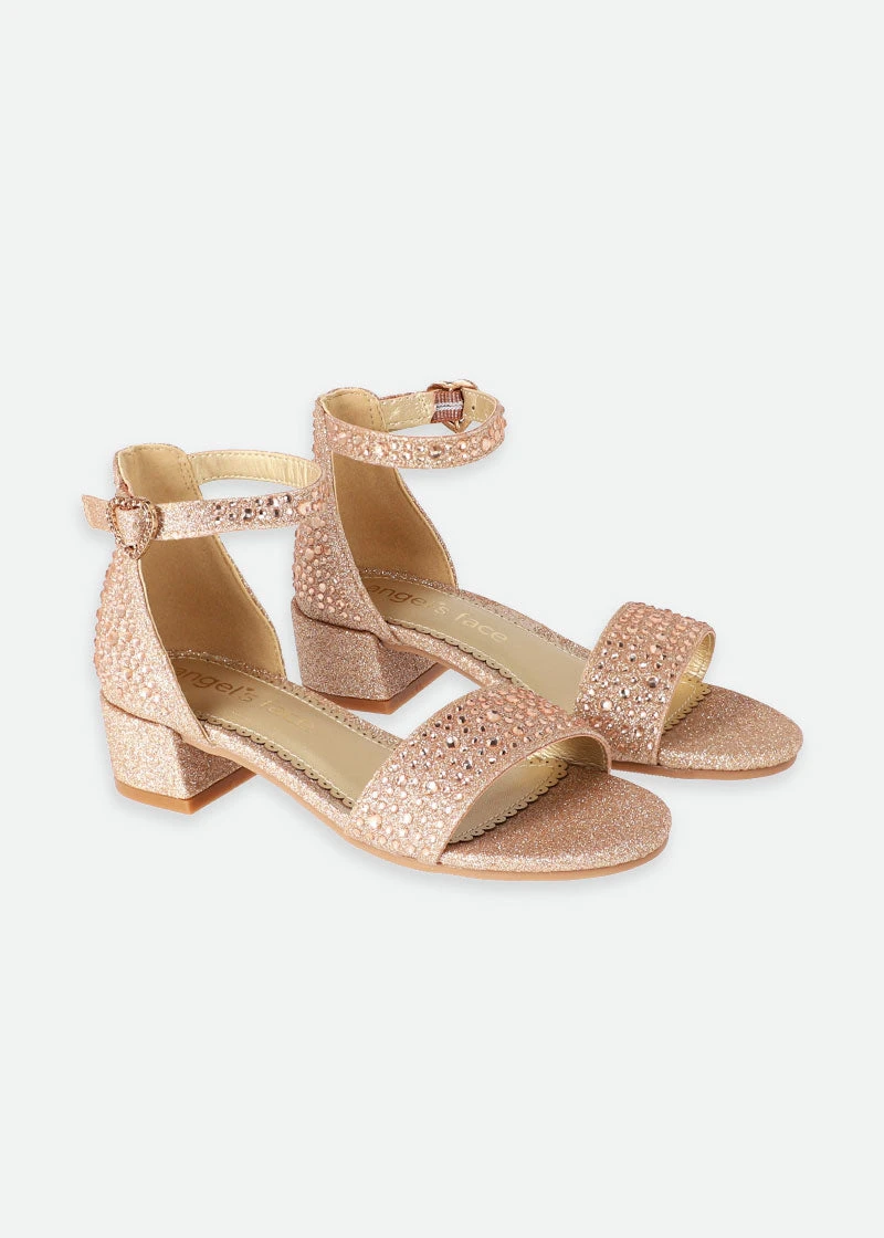 Erin Crystal Sandals Rose Gold 3 Erin Crystal Sandals Rose Gold