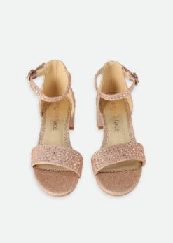Erin Crystal Sandals Rose Gold 9 Erin Crystal Sandals Rose Gold -Angels Face Negozio Erin Heel Gold Top