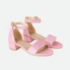 Erin Crystal Sandals Pink -Angels Face Negozio Erin Heel Pink Front