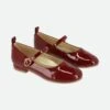 Esme Patent Shoe Burgundy 1 Esme Patent Shoe Burgundy -Angels Face Negozio Esme Shoe Burgundy Front
