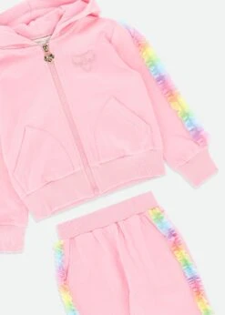 Estella Rainbow Trim Tracksuit Fairy Pink 12 Estella Rainbow Trim Tracksuit Fairy Pink -Angels Face Negozio Estella Tracksuit Rainbow Detail