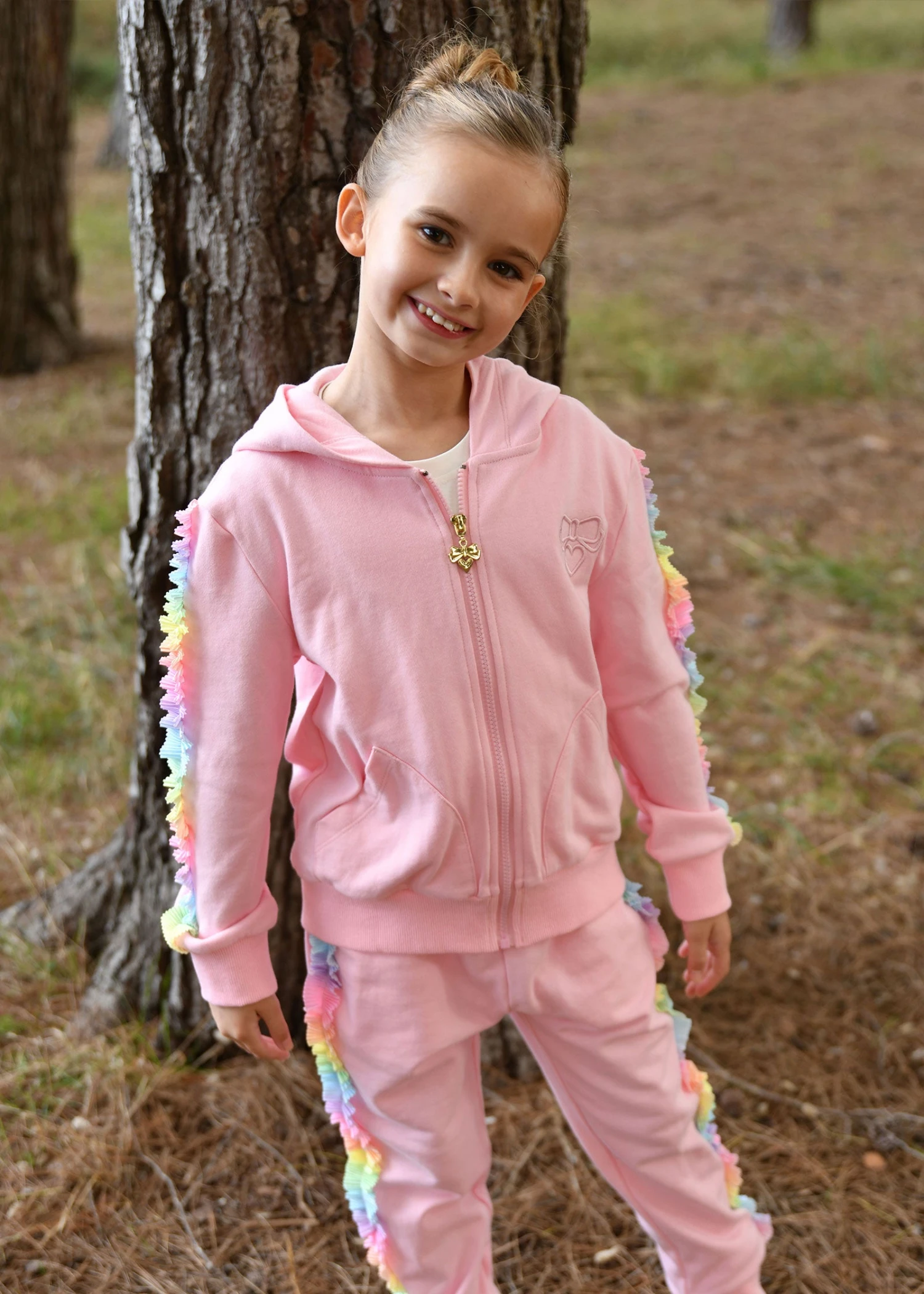 Estella Rainbow Trim Tracksuit Fairy Pink 4 Estella Rainbow Trim Tracksuit Fairy Pink - immagine 2