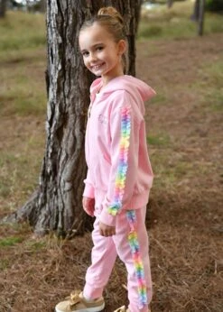 Estella Rainbow Trim Tracksuit Fairy Pink 10 Estella Rainbow Trim Tracksuit Fairy Pink -Angels Face Negozio Estella Tracksuit Fairy Pink Campaign 1
