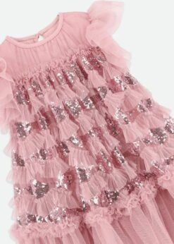 Etta Sequin Tulle Dress Tea Rose -Angels Face Negozio Etta Dress Lilac Detail