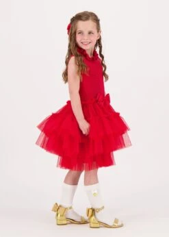 Eunice Knit Dress Red 9 Eunice Knit Dress Red -Angels Face Negozio Eunice Dress Red Lifestyle 1